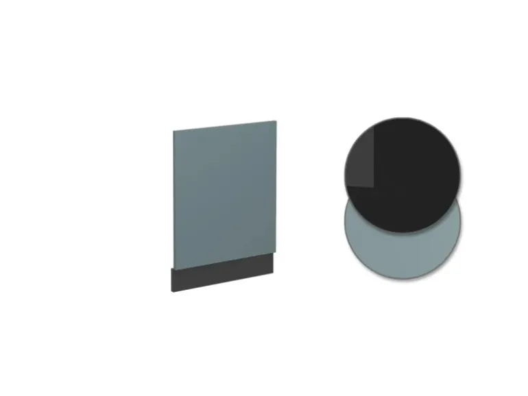 Vicco Frontblende R-Line Geschirrspüler Fronttür Blau-Grau/Anthrazit AP Marmor