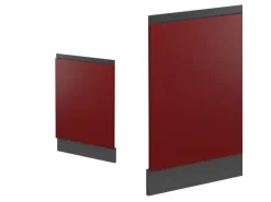 Vicco Frontblende R-Line Geschirrspüler Fronttür Rot/Anthrazit 45 cm AP Eiche