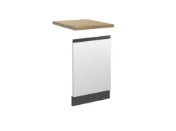 Vicco Frontblende R-Line Geschirrspüler Fronttür Weiß/Anthrazit 45 cm AP Eiche