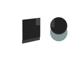 Vicco Frontblende R-Line Schwarz Hochglanz/Anthrazit 60 cm ohne Arbeitsplatte