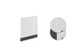 Vicco Frontblende R-Line Weiß Landhaus/Anthrazit 60 cm ohne Arbeitsplatte
