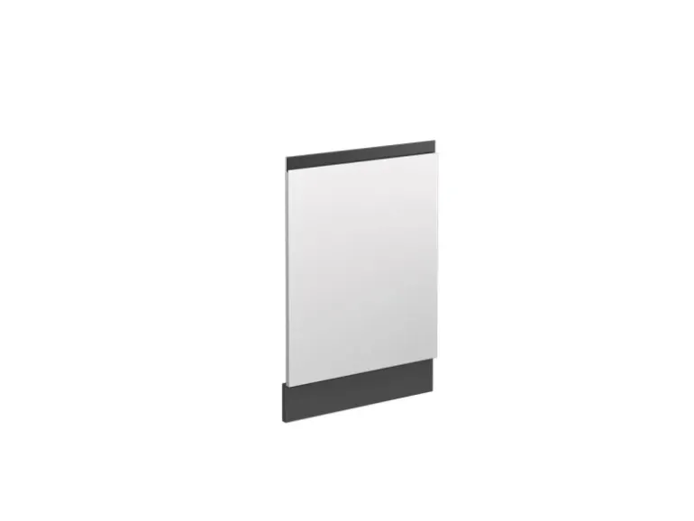 Vicco Frontblende R-Line Weiß/Anthrazit 45 cm J-Shape ohne Arbeitsplatte