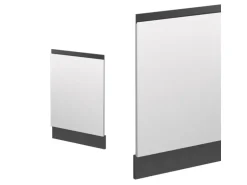 Vicco Frontblende R-Line Weiß/Anthrazit 45 cm J-Shape ohne Arbeitsplatte