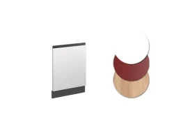 Vicco Frontblende R-Line Weiß/Anthrazit 45 cm J-Shape ohne Arbeitsplatte