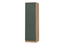 Vicco Herdumbauschrank Fame-Line Grün-Gold Landhaus/Goldkraft Eiche 60 cm