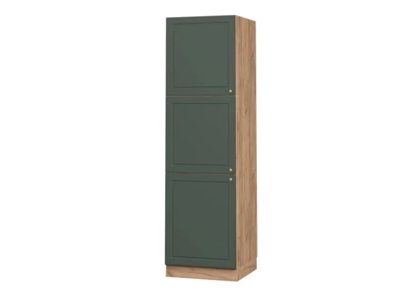 Vicco Herdumbauschrank Fame-Line Grün-Gold Landhaus/Goldkraft Eiche 60 cm