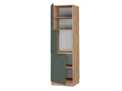 Vicco Herdumbauschrank Fame-Line Grün-Gold Landhaus/Goldkraft Eiche 60 cm