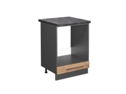 Vicco Herdumbauschrank Fame-Line Goldkraft Eiche/Anthrazit 60 cm AP Anthrazit