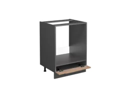 Vicco Herdumbauschrank Fame-Line Goldkraft Eiche/Anthrazit 60 cm AP Anthrazit