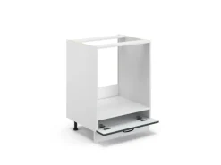 Vicco Herdumbauschrank Fame-Line Anthrazit Landhaus/Weiß 60 cm AP Eiche