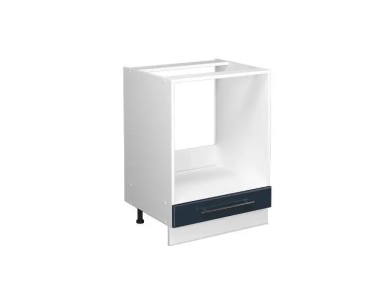 Vicco Herdumbauschrank Fame-Line Dunkelblau Hochglanz/Weiß 60 cm ohne Arbeitsplatte
