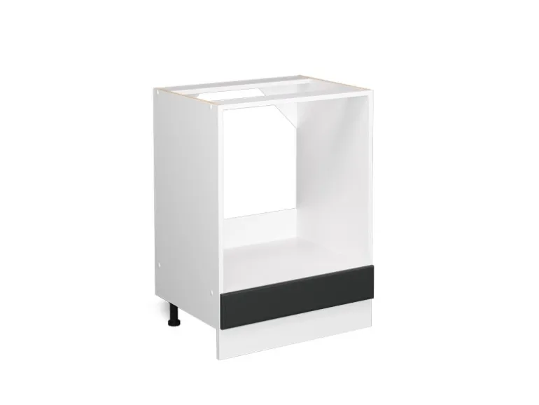 Vicco Herdumbauschrank R-Line Anthrazit Landhaus/Weiß 60 cm ohne Arbeitsplatte