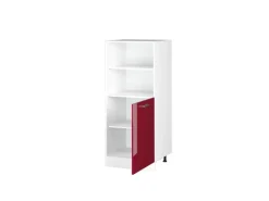 Vicco Herdumbauschrank R-Line Herdschrank Bordeaux Hochglanz/Weiß 60 cm