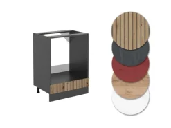 Vicco Herdumbauschrank R-Line Artisan-Eiche/Anthrazit 60 cm ohne Arbeitsplatte