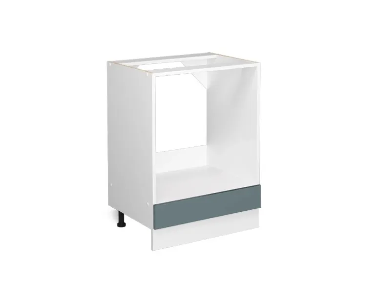 Vicco Herdumbauschrank R-Line Blau-Grau/Weiß 60 cm ohne Arbeitsplatte