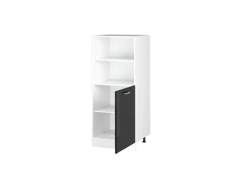 Vicco Herdumbauschrank R-Line Herdschrank Schwarz Hochglanz/Weiß 60 cm