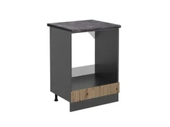 Vicco Herdumbauschrank R-Line Artisan-Eiche/Anthrazit 60 cm AP Anthrazit