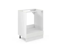 Vicco Herdumbauschrank R-Line Weiß Landhaus/Weiß 60 cm ohne Arbeitsplatte