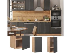 Vicco Hängeschrank Fame-Line Hängender Küchenschrank Anthrazit-Gold/Goldkraft Eiche 40 cm