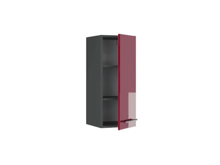 Vicco Hängeschrank Fame-Line Hängender Küchenschrank Bordeaux Hochglanz/Anthrazit 30 cm