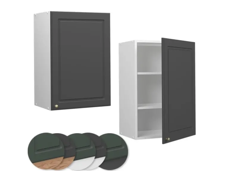 Vicco Hängeschrank Fame-Line Hängender Küchenschrank Anthrazit-Gold/Weiß 50 cm