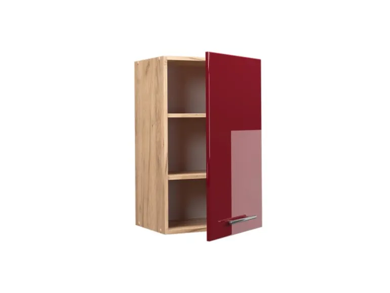 Vicco Hängeschrank Fame-Line Bordeaux Hochglanz/Goldkraft Eiche 45 cm