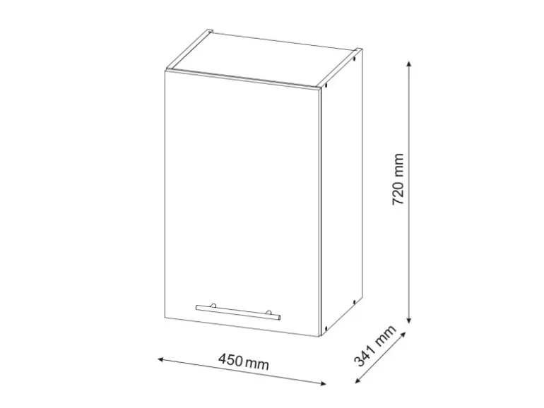 Vicco Hängeschrank Fame-Line Hängender Küchenschrank Grün-Gold Landhaus/Weiß 45 cm