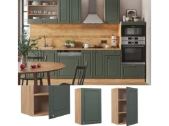 Vicco Hängeschrank Fame-Line Grün-Gold Landhaus/Goldkraft Eiche 45 cm