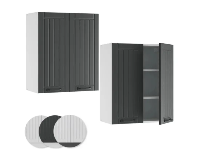 Vicco Hängeschrank Fame-Line Hängender Küchenschrank Anthrazit/Weiß 60 cm