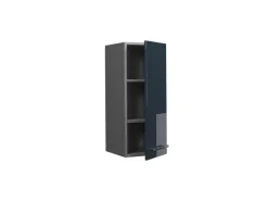 Vicco Hängeschrank Fame-Line Hängender Küchenschrank Dunkelblau Hochglanz/Anthrazit 30 cm