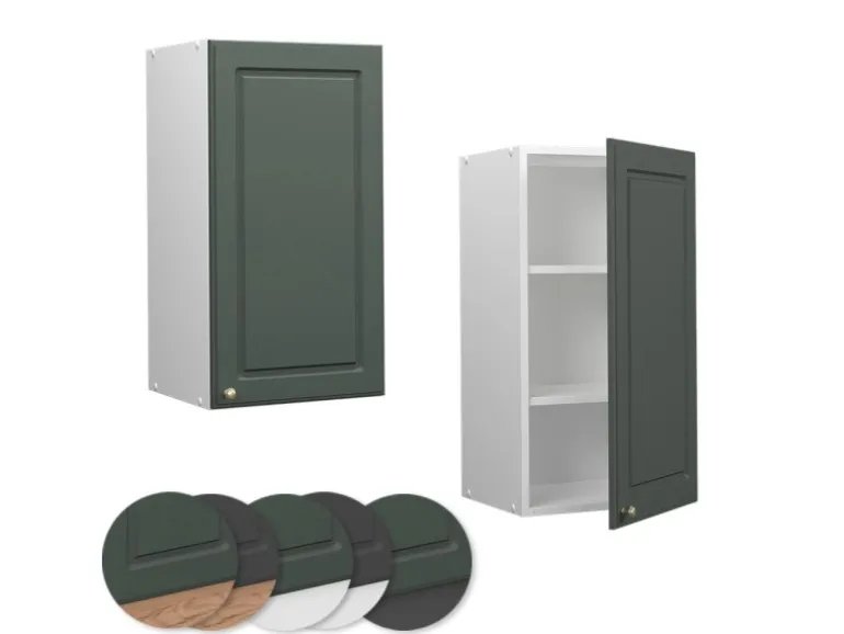 Vicco Hängeschrank Fame-Line Hängender Küchenschrank Grün-Gold Landhaus/Weiß 40 cm