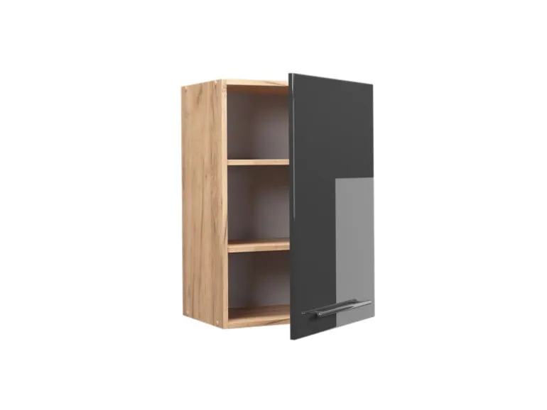Vicco Hängeschrank Fame-Line Anthrazit Hochglanz/Goldkraft Eiche 50 cm