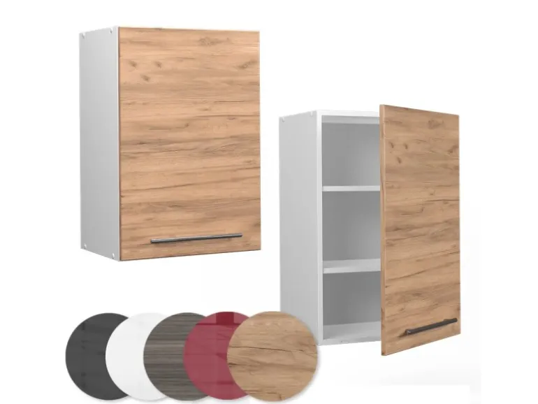 Vicco Hängeschrank Fame-Line Hängender Küchenschrank Goldkraft Eiche/Weiß 50 cm