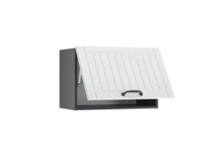 Vicco Hängeschrank Fame-Line Hängender Küchenschrank Weiß Landhaus/Anthrazit 60 cm Flach