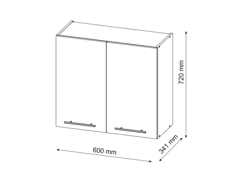 Vicco Hängeschrank Fame-Line Grün-Gold Landhaus/Goldkraft Eiche 60 cm