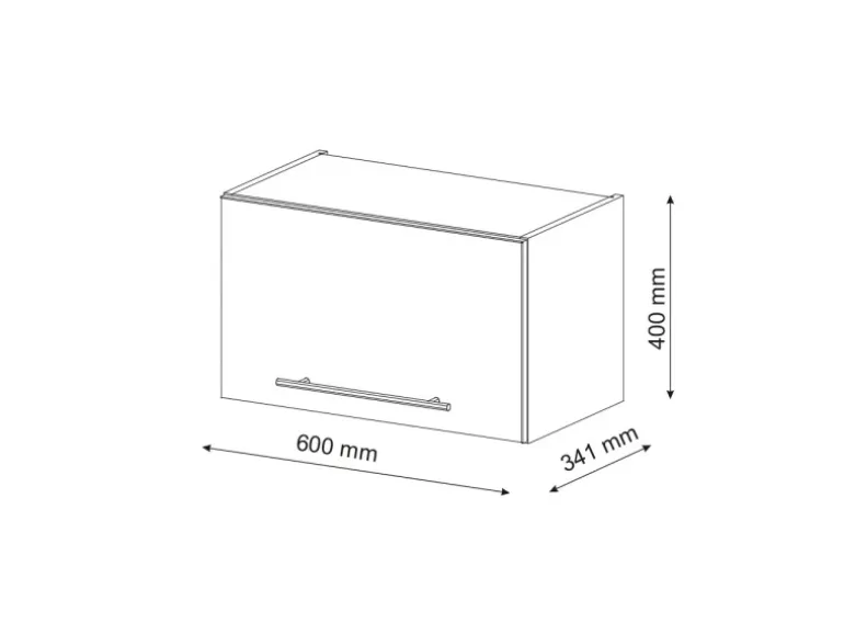 Vicco Hängeschrank Fame-Line Hängender Küchenschrank Goldkraft Eiche/Weiß 60 cm Flach