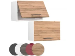 Vicco Hängeschrank Fame-Line Hängender Küchenschrank Goldkraft Eiche/Weiß 60 cm Flach