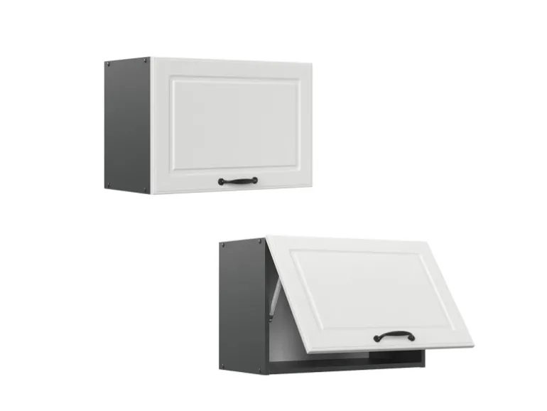 Vicco Hängeschrank R-Line Hängender Küchenschrank Weiß Landhaus/Anthrazit 60 cm Flach