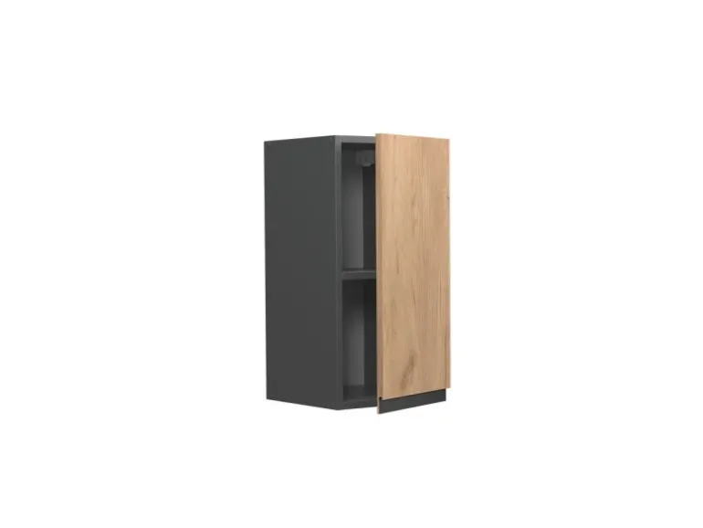 Vicco Hängeschrank R-Line Hängender Küchenschrank Goldkraft Eiche/Anthrazit 30 cm J-Shape