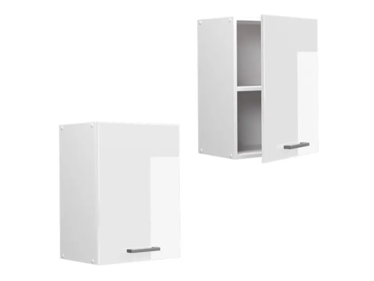Vicco Hängeschrank R-Line Hängender Küchenschrank Weiß Hochglanz/Weiß 45 cm