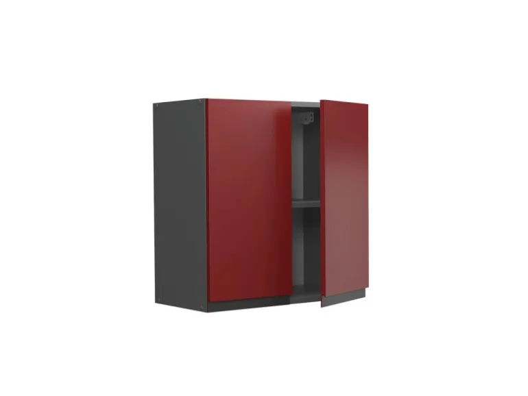 Vicco Hängeschrank R-Line Hängender Küchenschrank Rot/Anthrazit 60 cm J-Shape