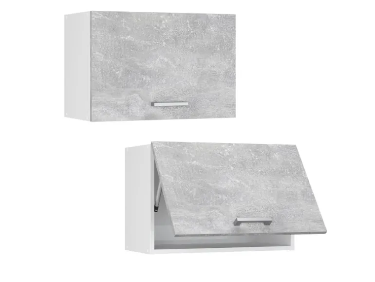Vicco Hängeschrank R-Line Hängender Küchenschrank Beton/Weiß 60 cm Flach