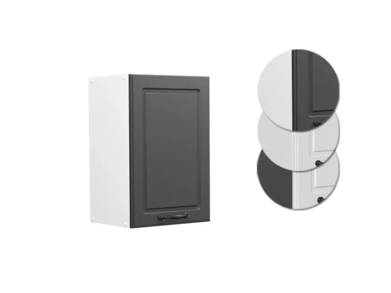 Vicco Hängeschrank R-Line Hängender Küchenschrank Anthrazit Landhaus/Weiß 40 cm