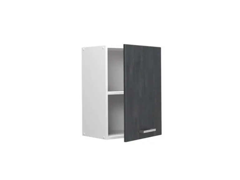 Vicco Hängeschrank R-Line Hängender Küchenschrank Schwarz Beton/Weiß 45 cm