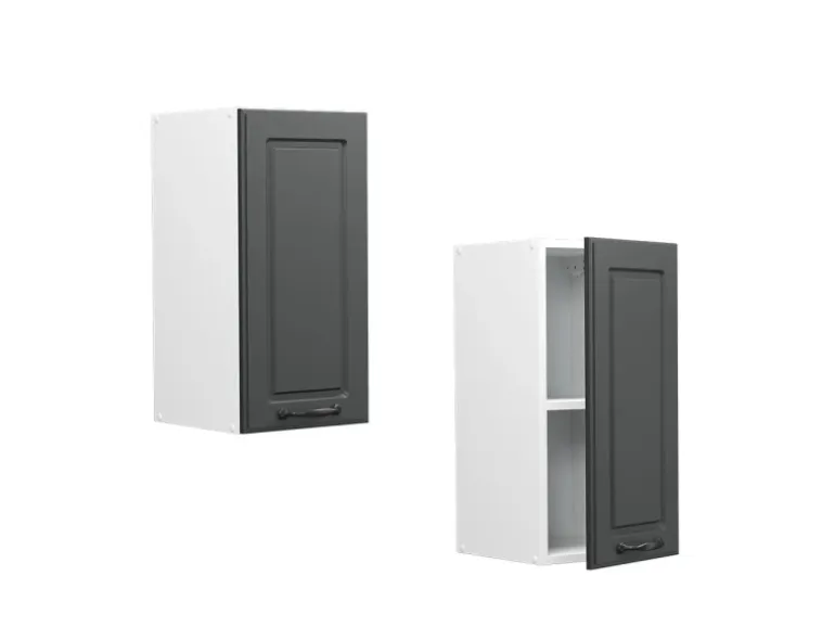 Vicco Hängeschrank R-Line Hängender Küchenschrank Anthrazit Landhaus/Weiß 30 cm