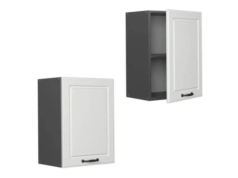 Vicco Hängeschrank R-Line Hängender Küchenschrank Weiß Landhaus/Anthrazit 45 cm