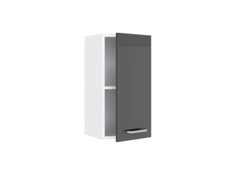 Vicco Hängeschrank R-Line Hängender Küchenschrank Anthrazit Hochglanz/Weiß 30 cm