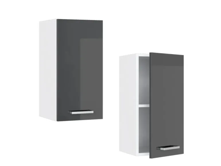 Vicco Hängeschrank R-Line Hängender Küchenschrank Anthrazit Hochglanz/Weiß 30 cm