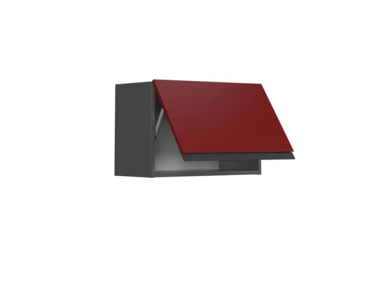 Vicco Hängeschrank R-Line Hängender Küchenschrank Rot/Anthrazit 60 cm J-Shape Flach