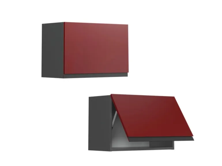 Vicco Hängeschrank R-Line Hängender Küchenschrank Rot/Anthrazit 60 cm J-Shape Flach